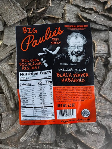 Big Paulie's Black Pepper Habanero Beef Jerky