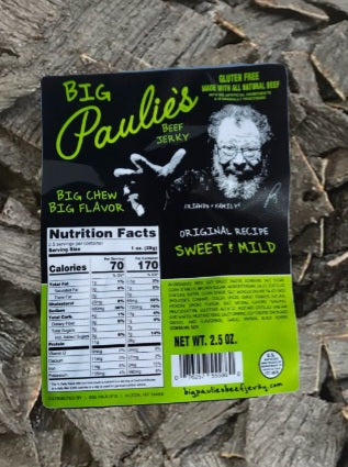 Big Paulie's Sweet and Mild Beef Jerky